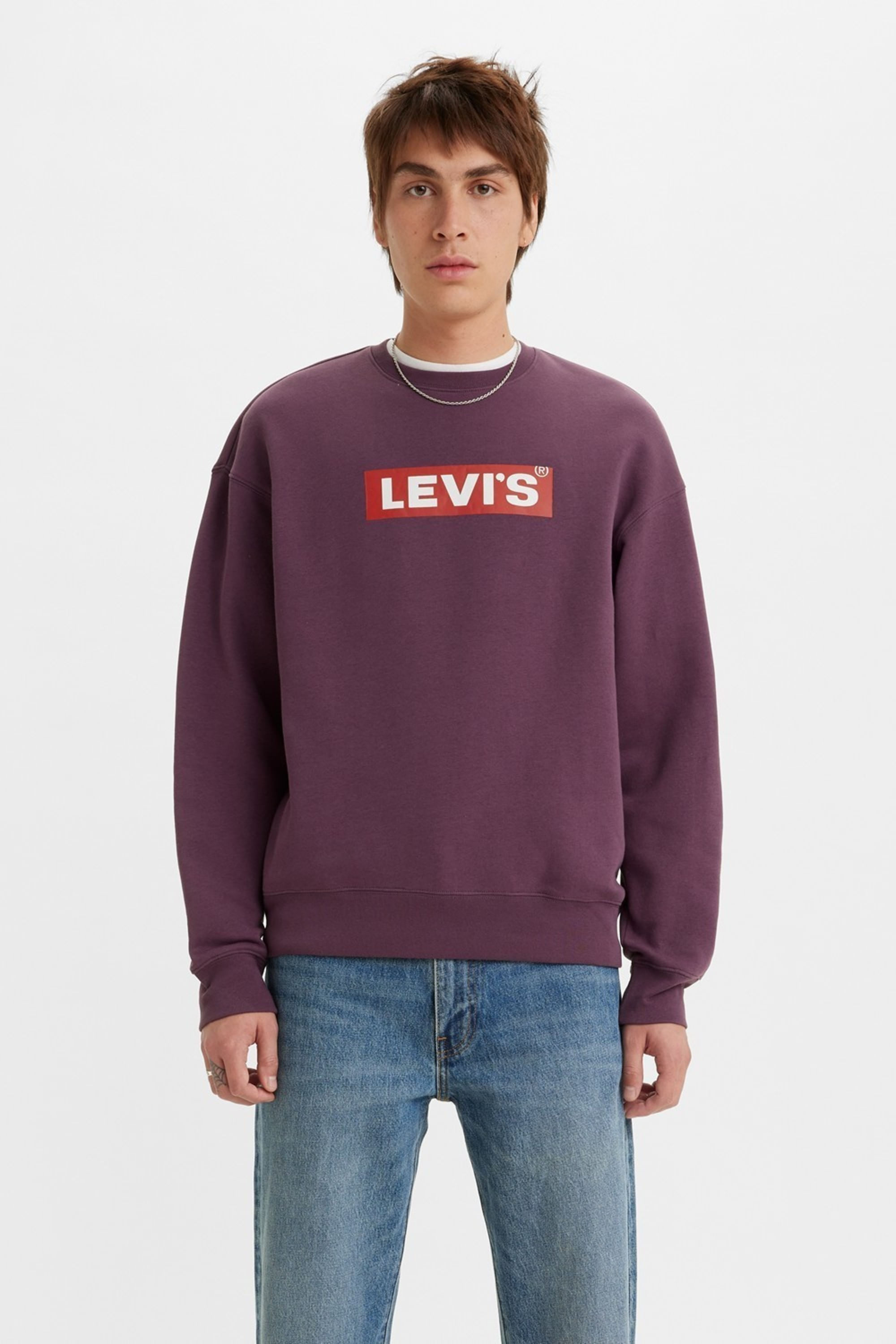 Relaxed graphic crew
