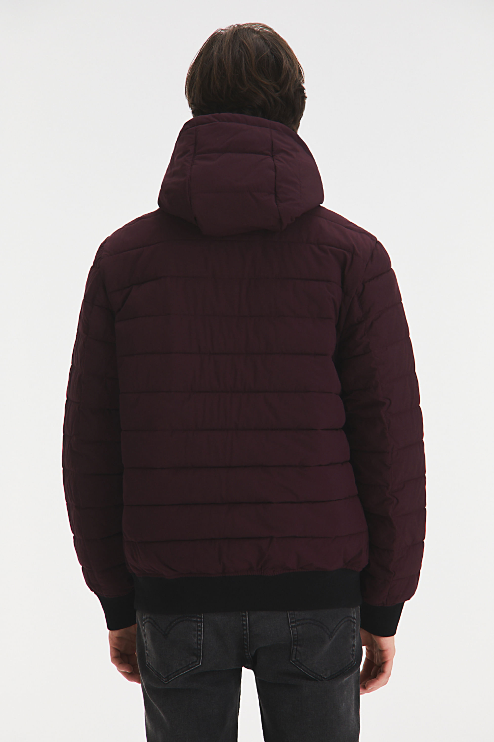 Bomber hoodie puffer jacket — imagen 2