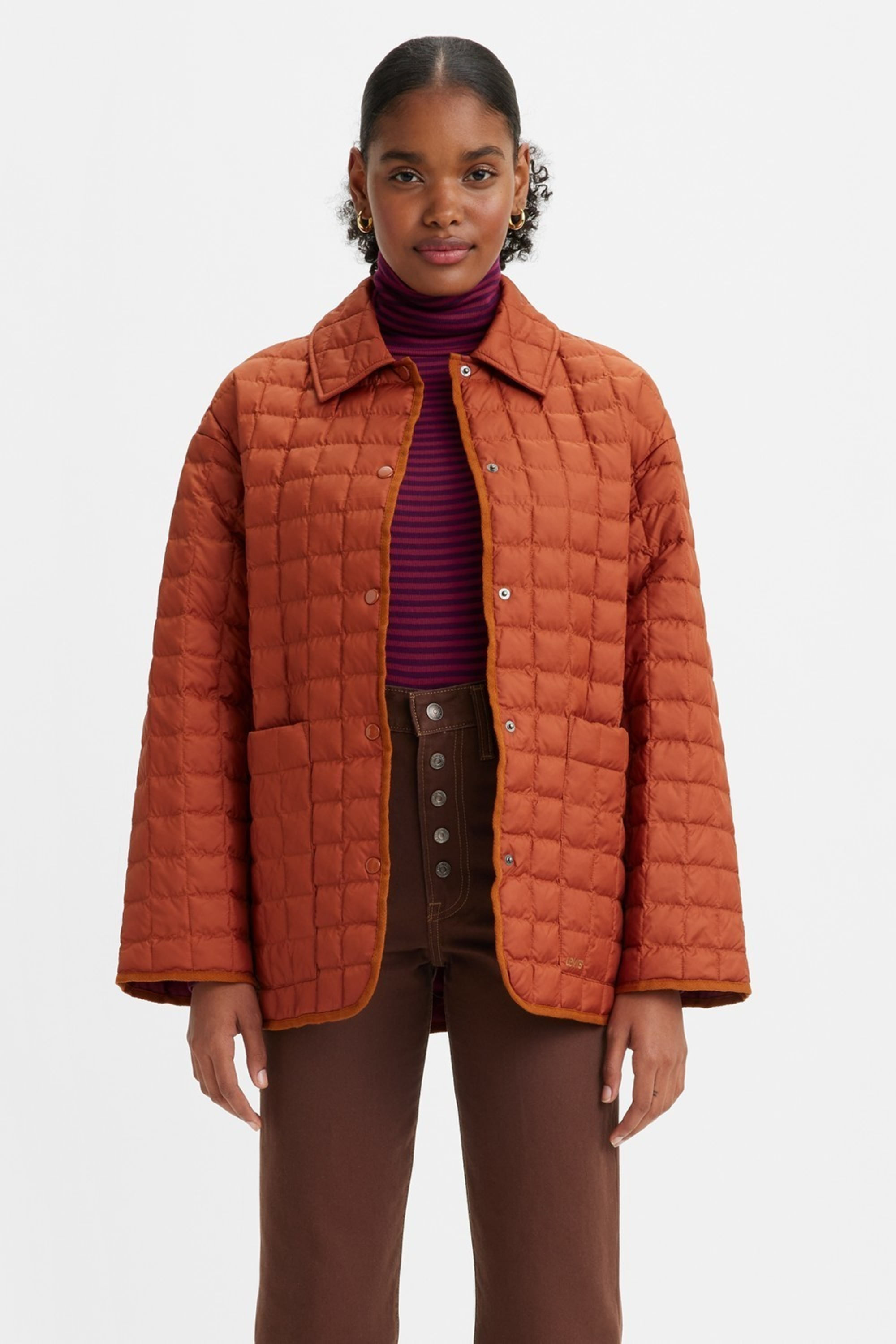 Quilted shacket levis