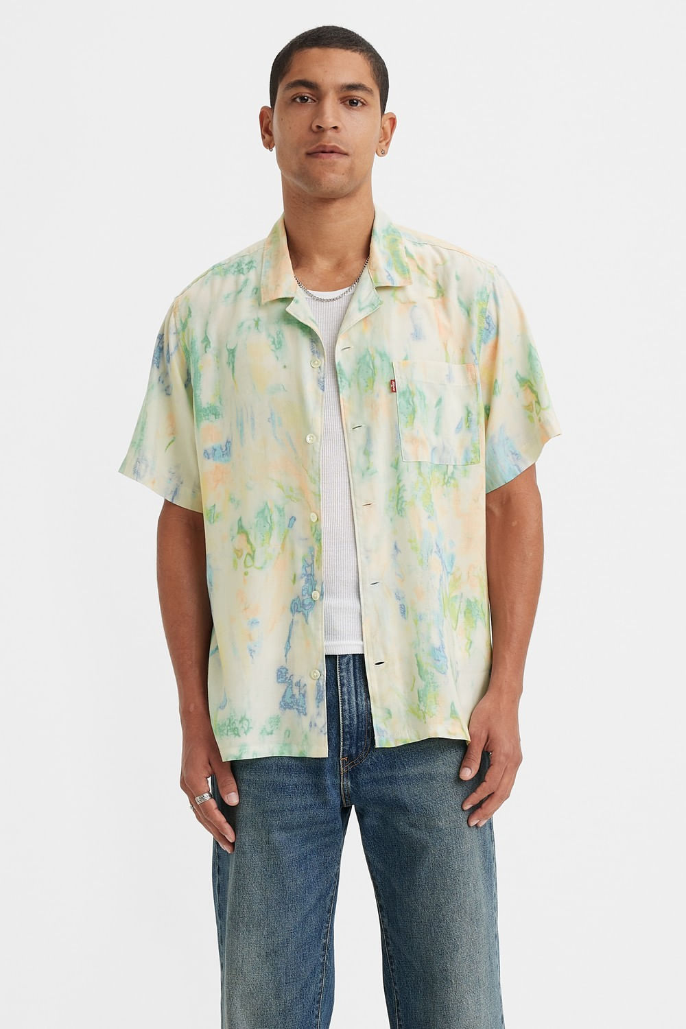 The sunset camp shirt batik multicolor