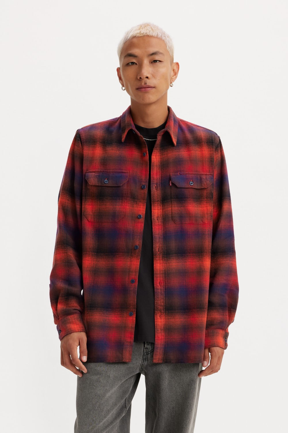 Jackson worker vialant poppy plaid Levi's