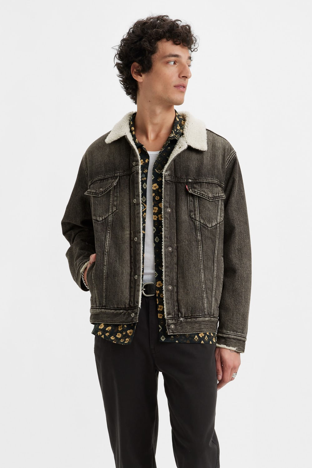 Relaxed Fit Sherpa Trucker Salt Lake de Levis