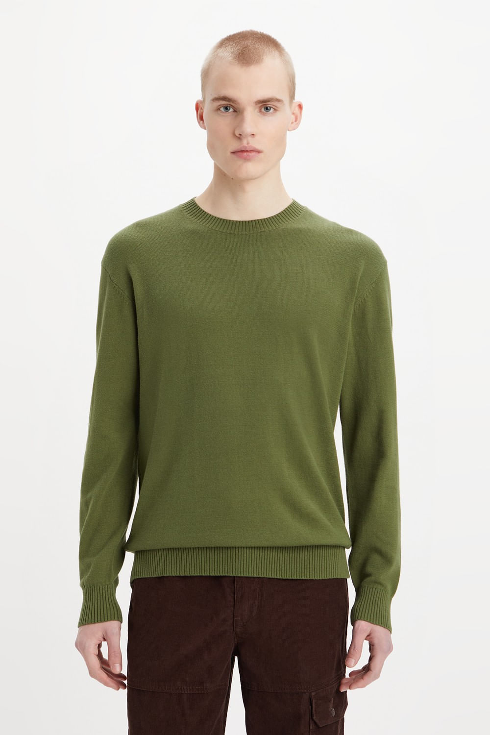 Red Tab Crewneck Sweater oliva de Levis