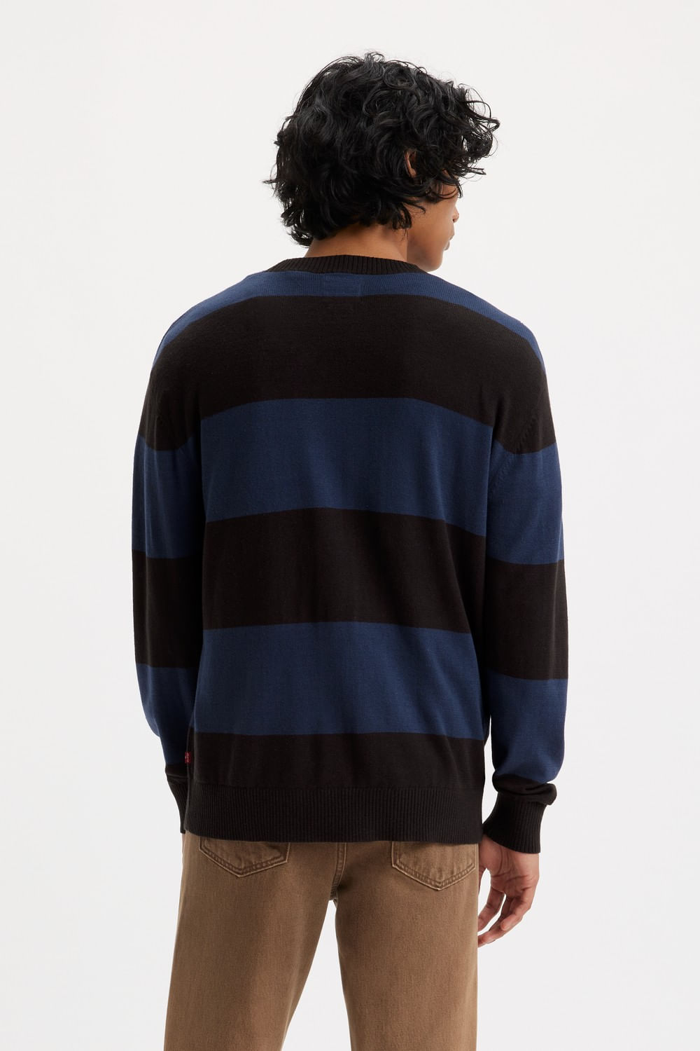 Red Tab crewneck striped sweat naval rojo Levis — imagen 2
