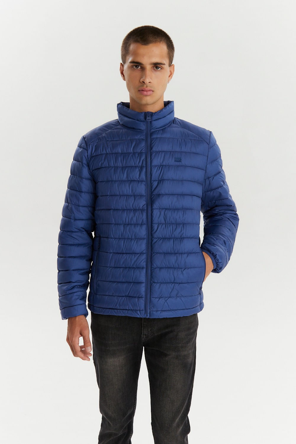 Packable puffer jacket midnight