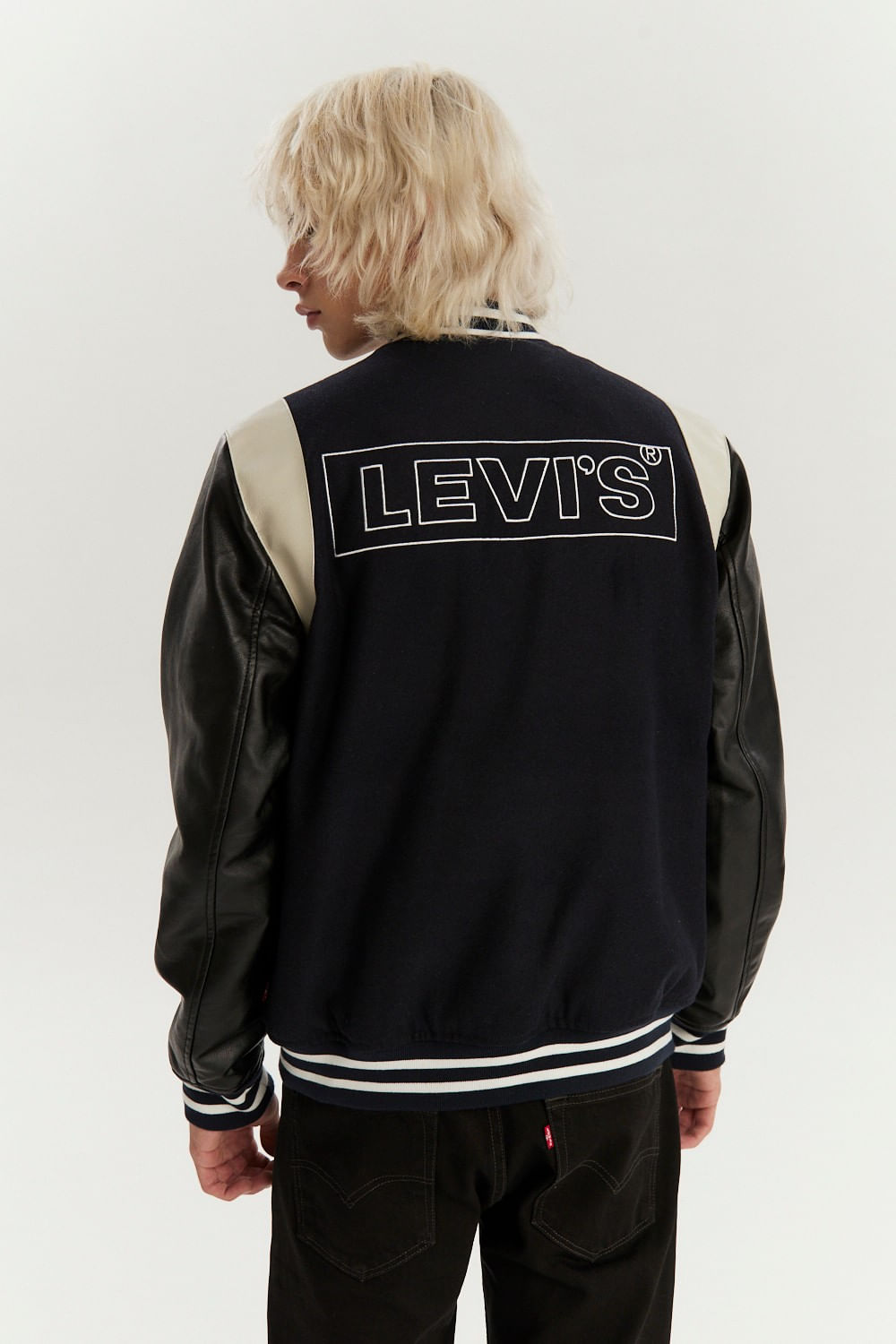 Wool university jacket navy de Levis — imagen 3
