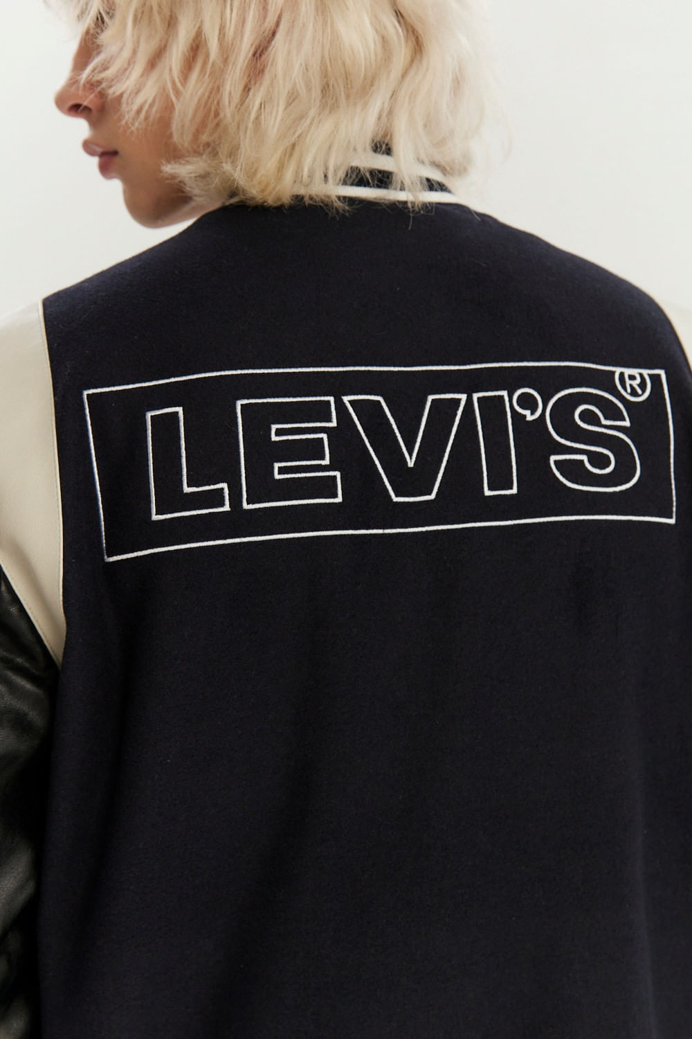 Wool university jacket navy de Levis — imagen 4