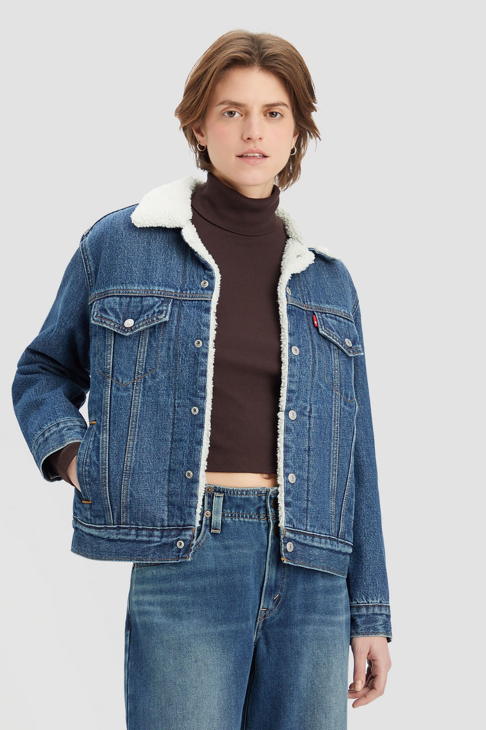 Chaqueta ex boyfriend sherpa trucker good juddy