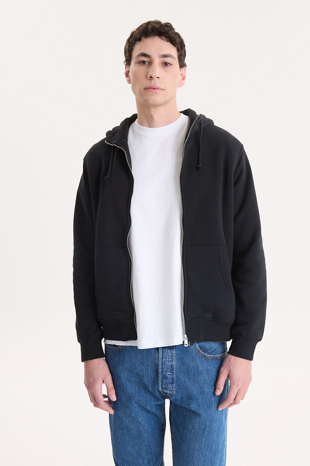 Sherpa Lined Zip Up Sweat de Levis