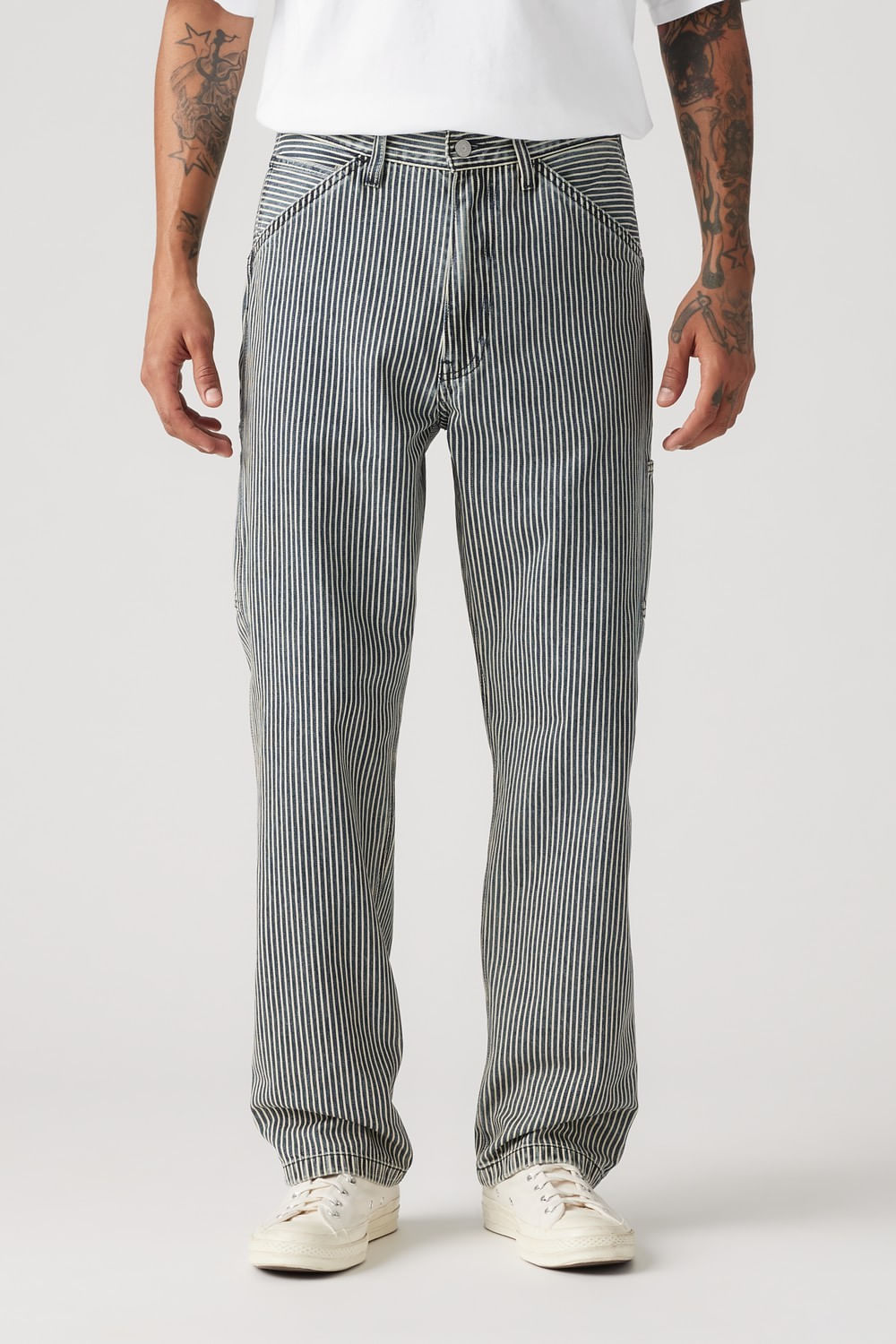 Jean loose straight carpenter aged rr de Levis