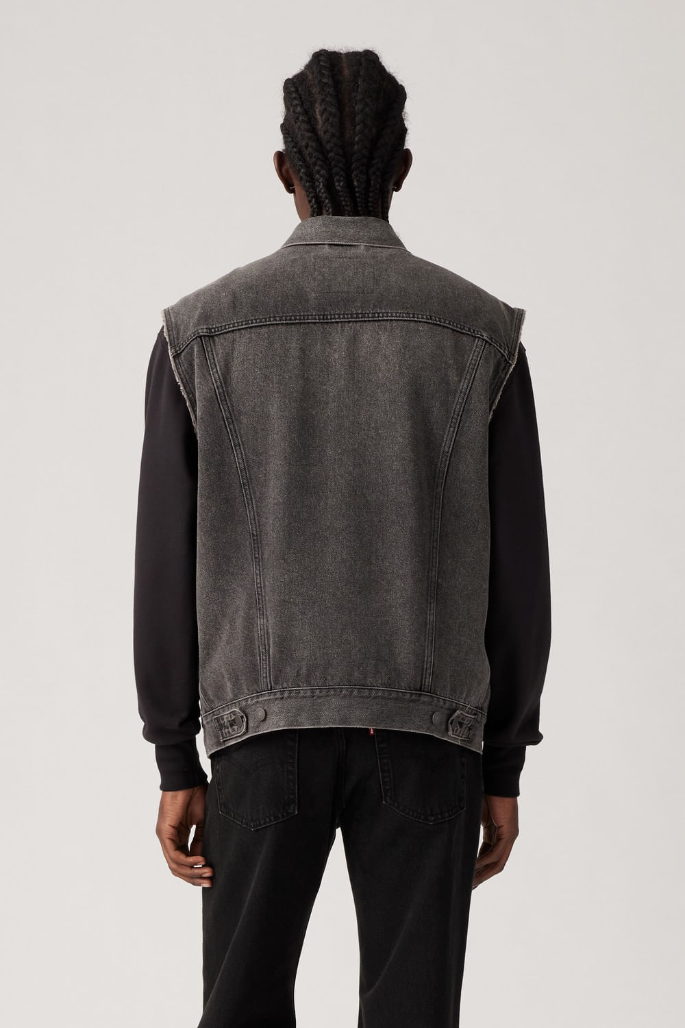 Relaxed trucker vest night owl — imagen 2