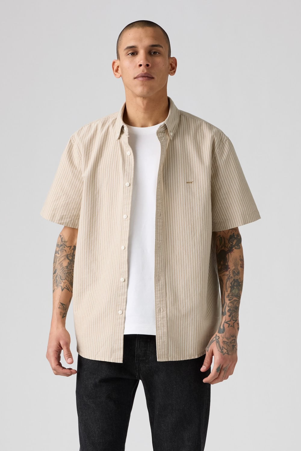 Ss authentic button down harvest gold Levis