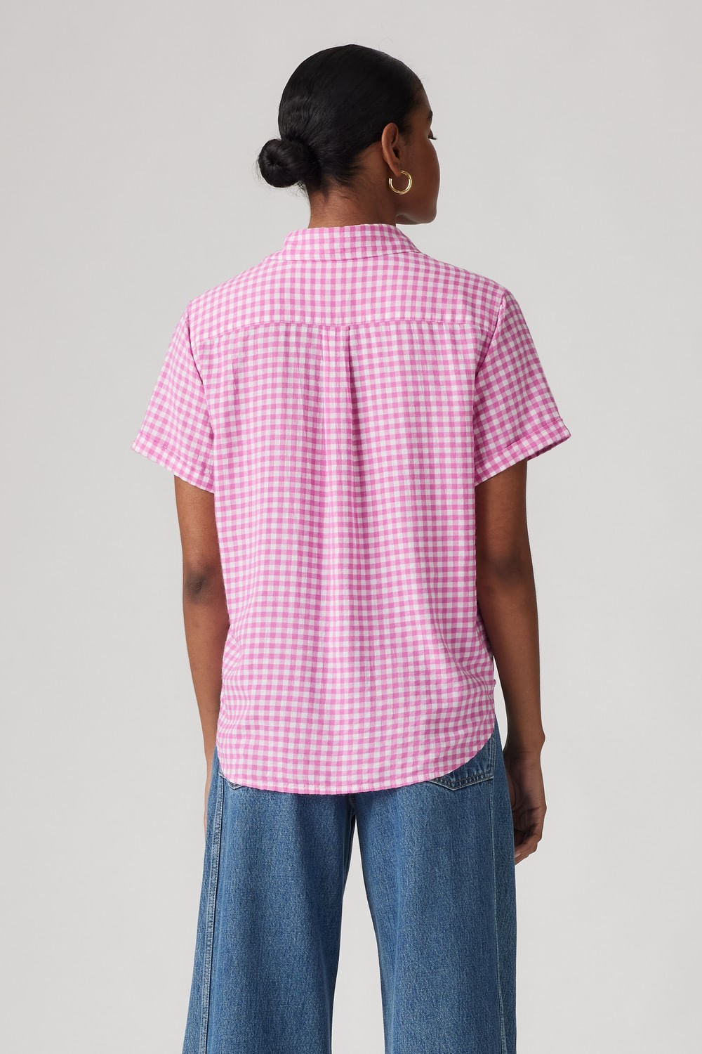 Camisa Darlene ss de Levis en crocus pink plaid — imagen 2