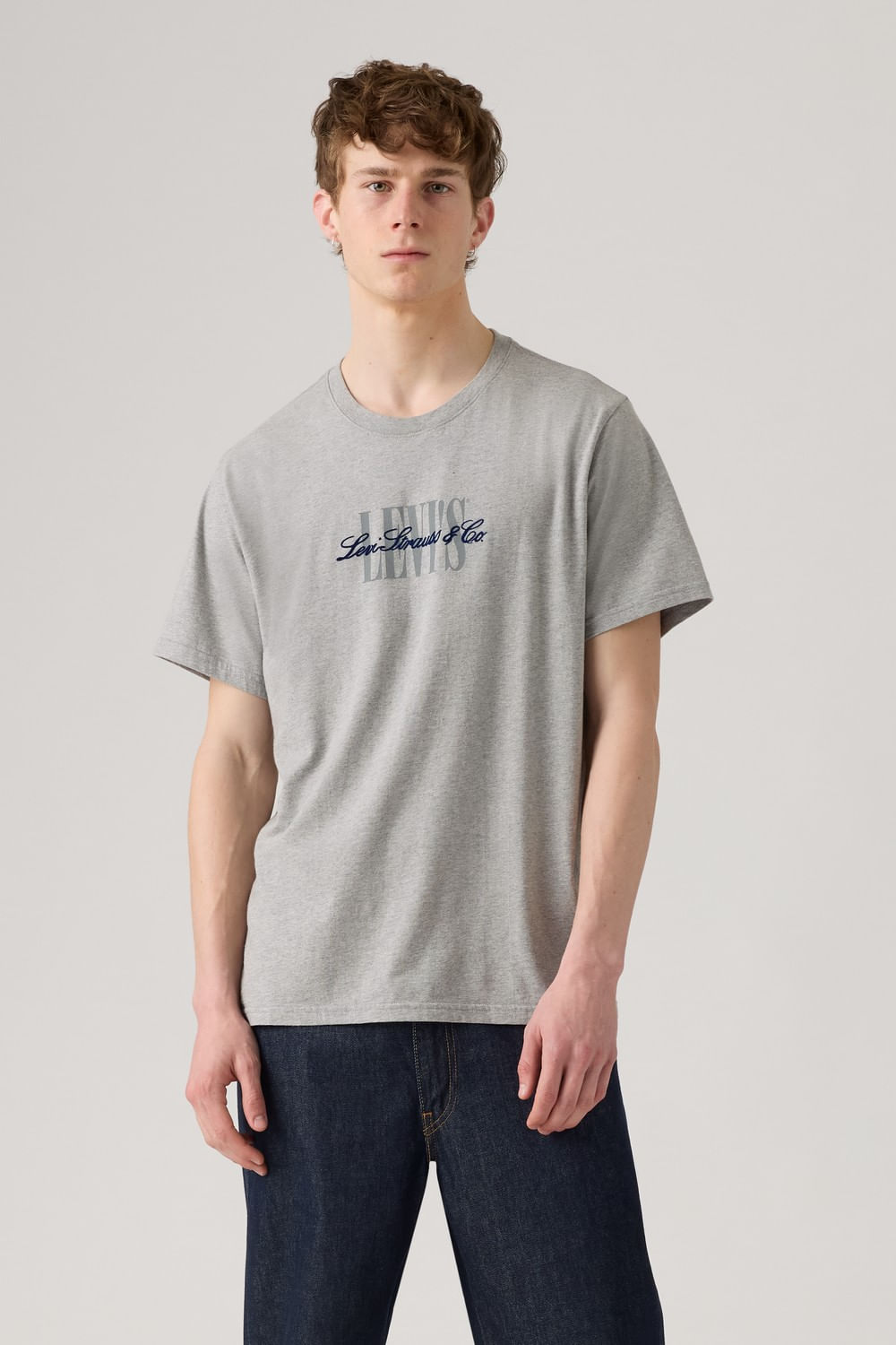 Camisa ss relaxed fit de Levis en mid grey