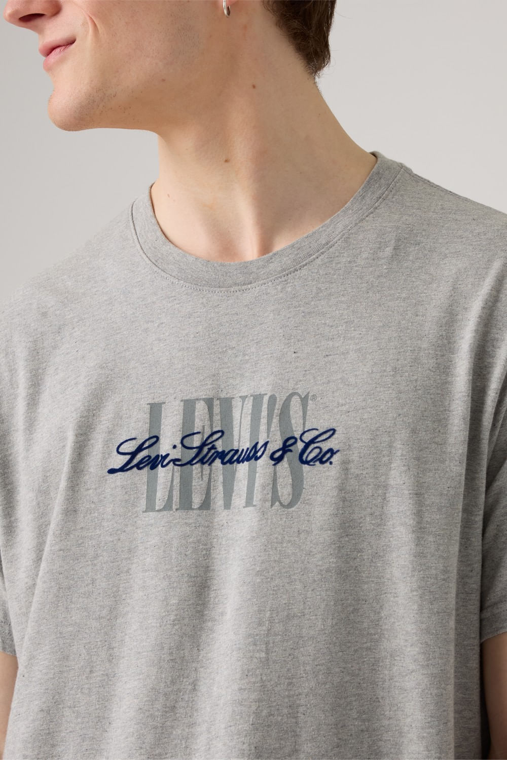 Camisa ss relaxed fit de Levis en mid grey — imagen 4