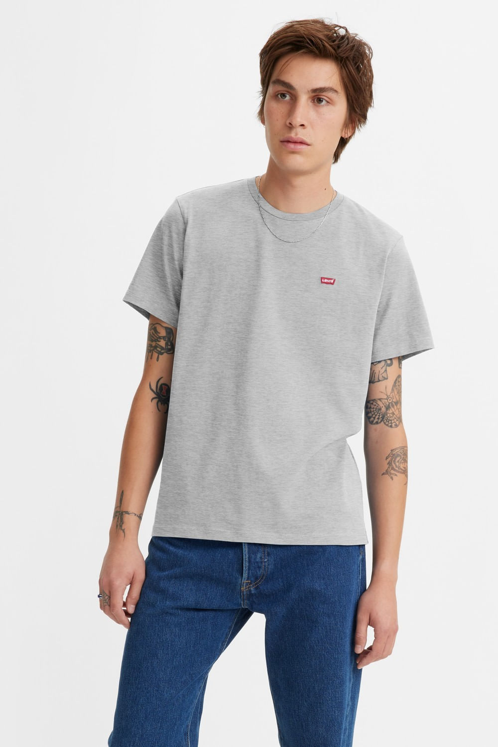 The original tee mid tone grey Levis polo gris