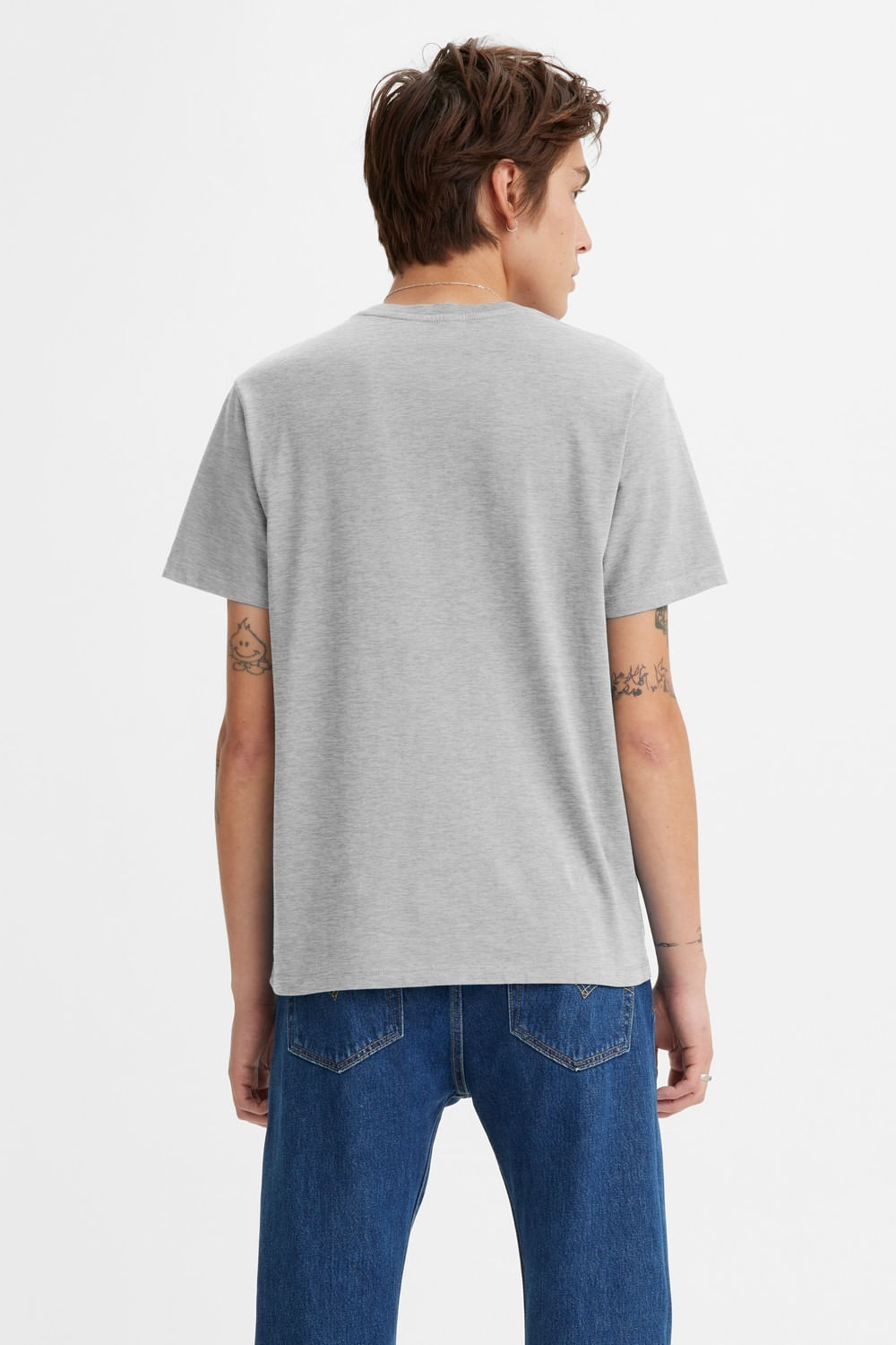The original tee mid tone grey Levis polo gris — imagen 2