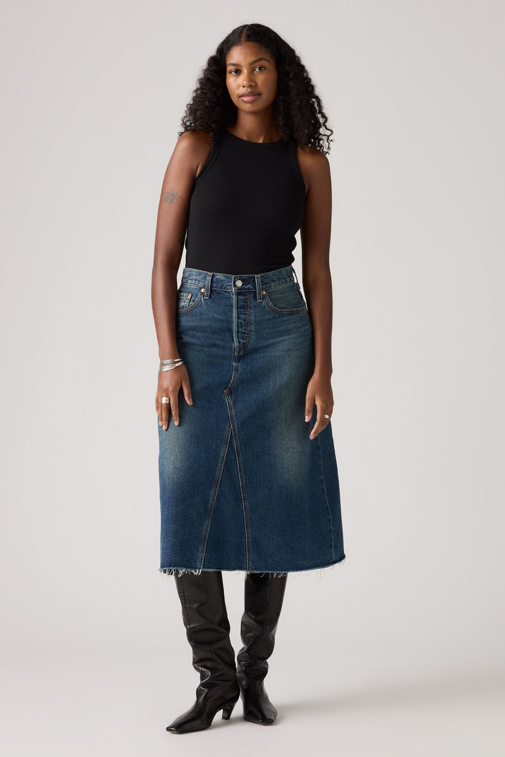 Falda A line decon skirt hinged heart de Levis — imagen 5