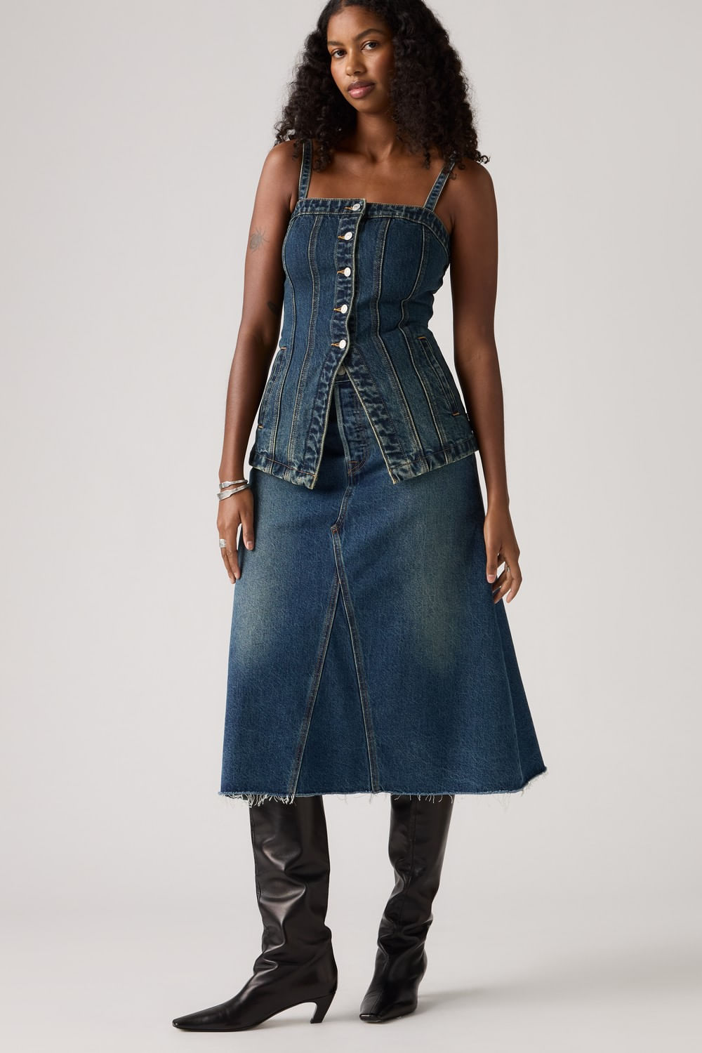 Falda A line decon skirt hinged heart de Levis — imagen 7