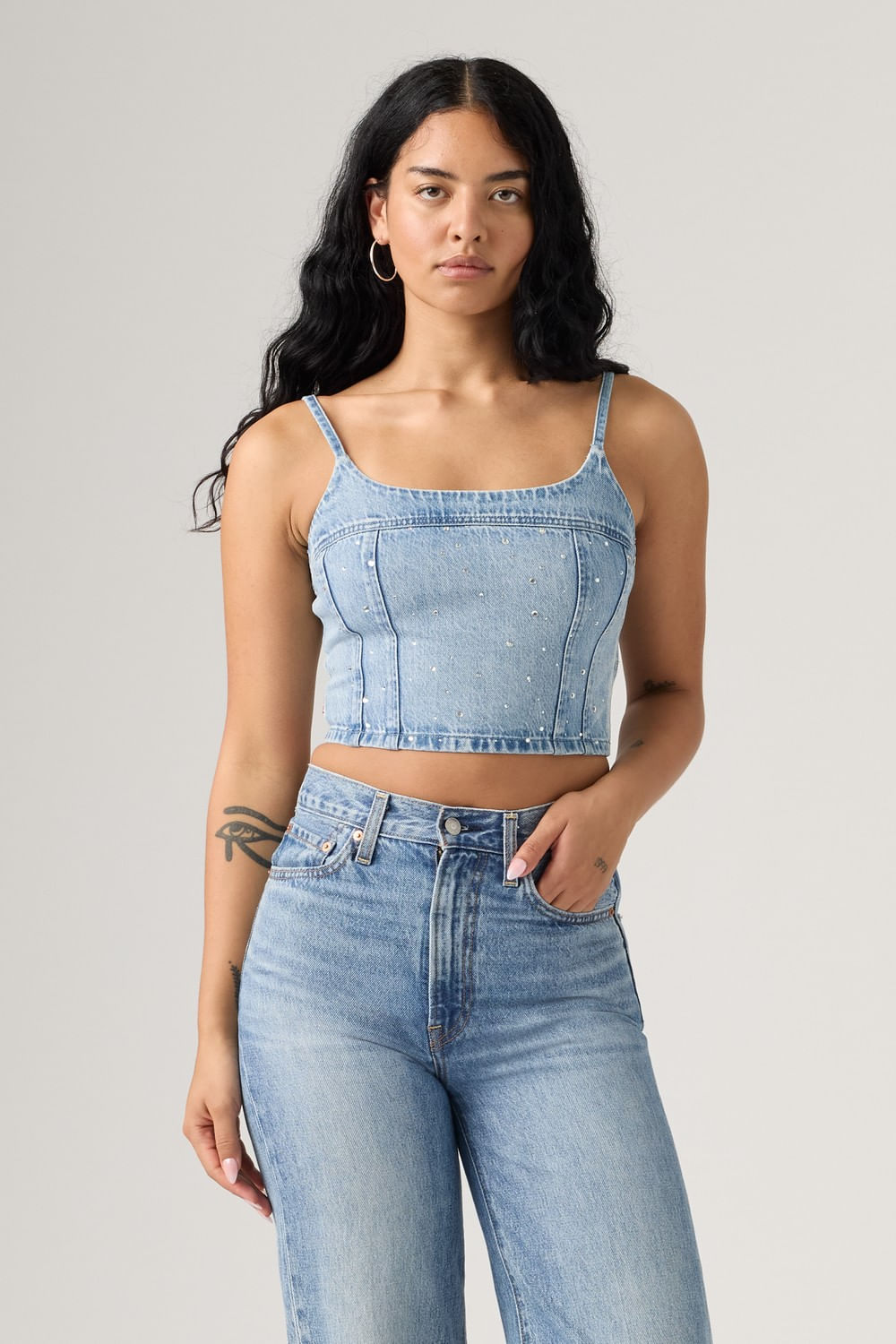 Cami tank de denim de Levis