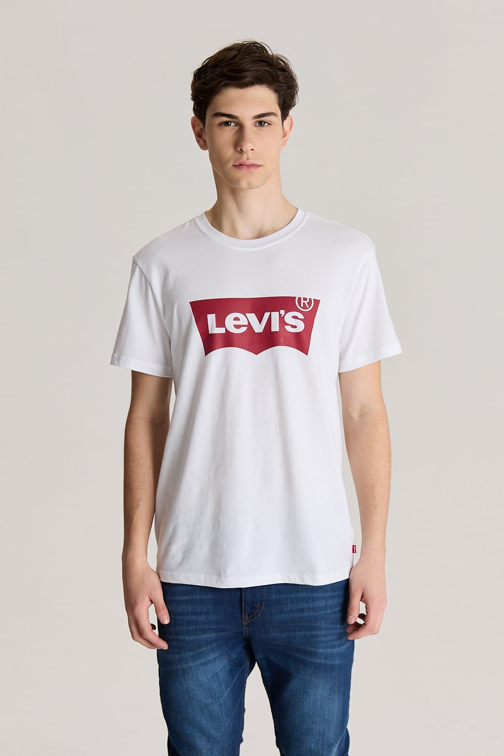 Standard graphic crew batwing levis