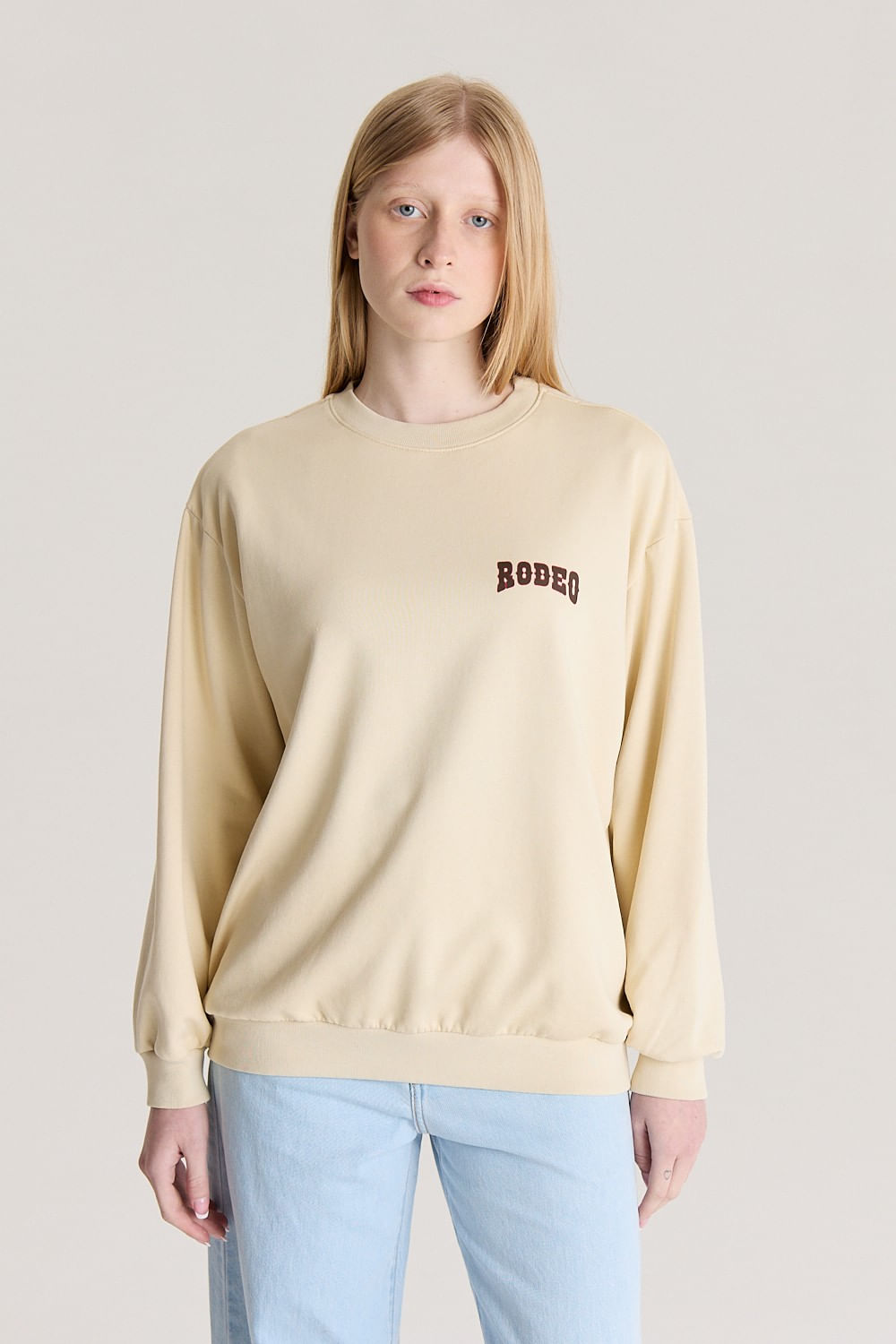 Sweater Relaxed Crewneck Clear Rice de Levis