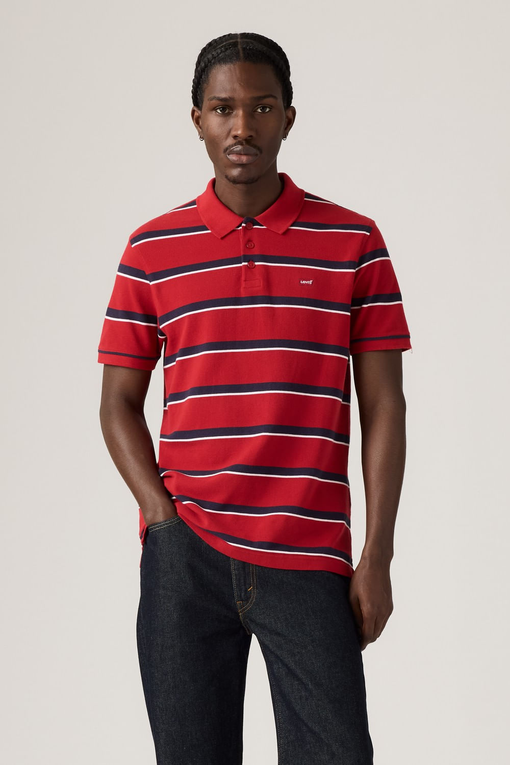 Polo Levis rayado rítmico