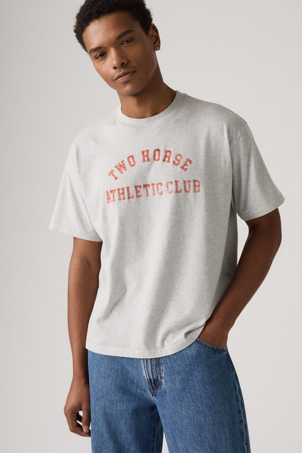 Cropped Relaxed Tee Horse de Levis — imagen 3