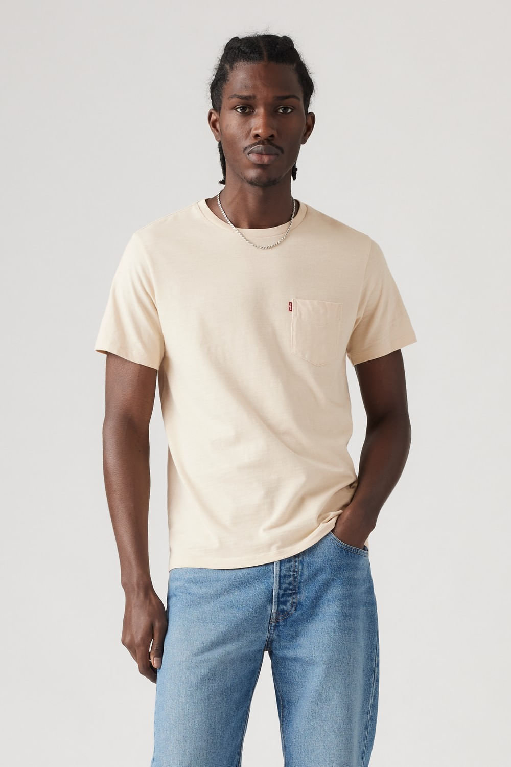 Ss classic pocket tee fog