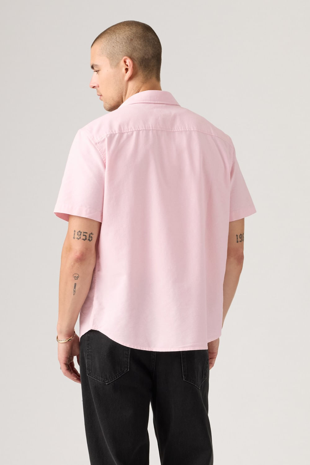 Camisa Ss authentic button down pink dolphin — imagen 2