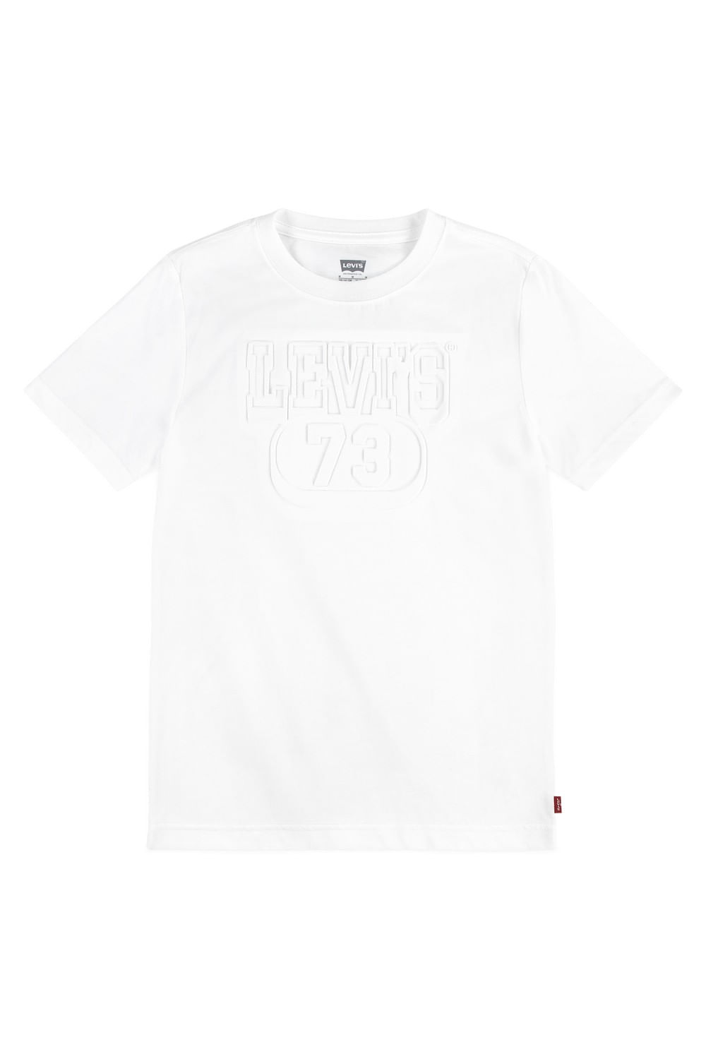Embossed levi's tee white kids