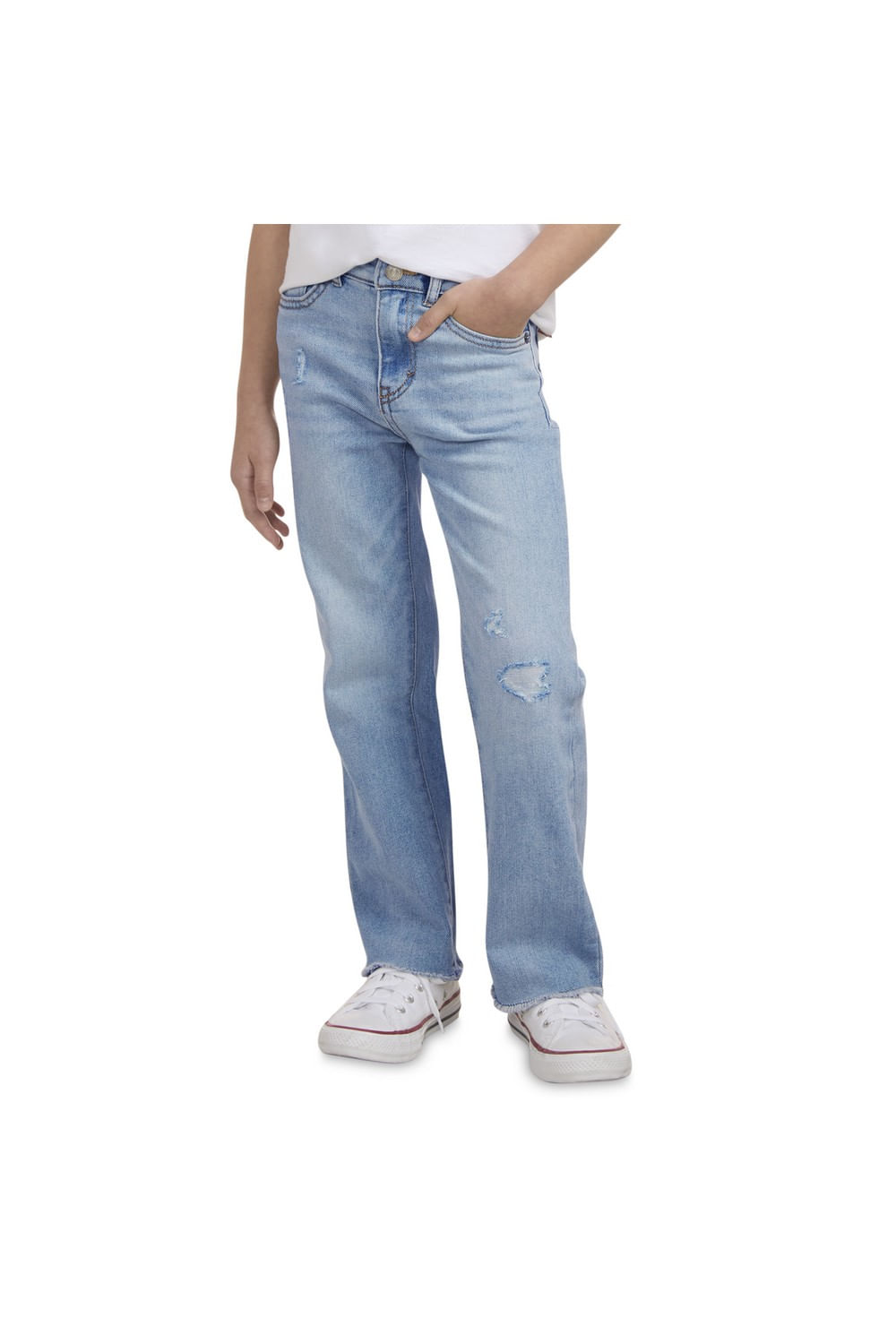 Wide leg bauhaus blue kids Levi's — imagen 3