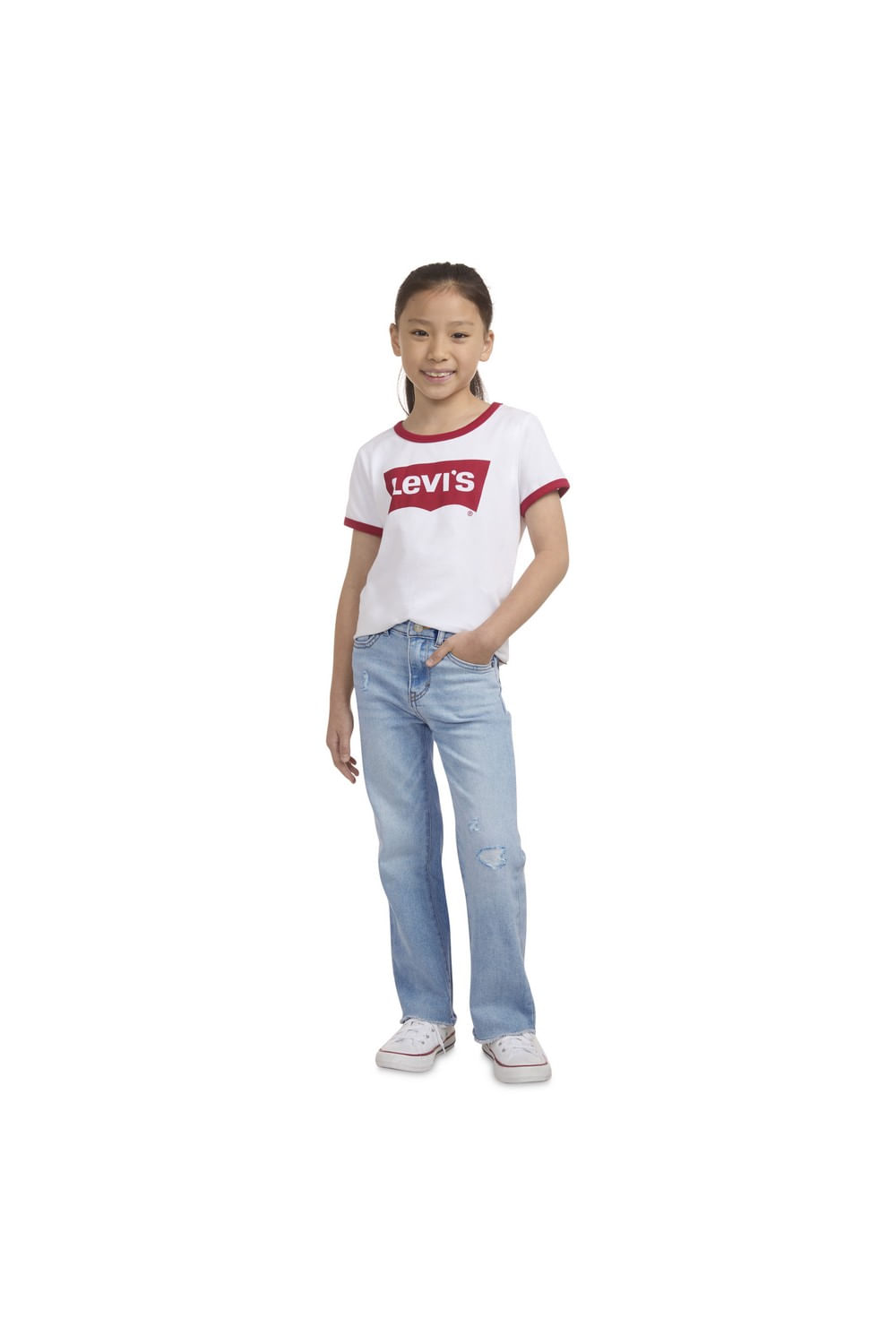 Wide leg bauhaus blue kids Levi's — imagen 7