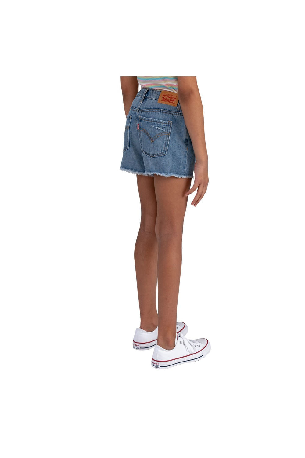 Shorts para niñas indigo de Levis — imagen 4