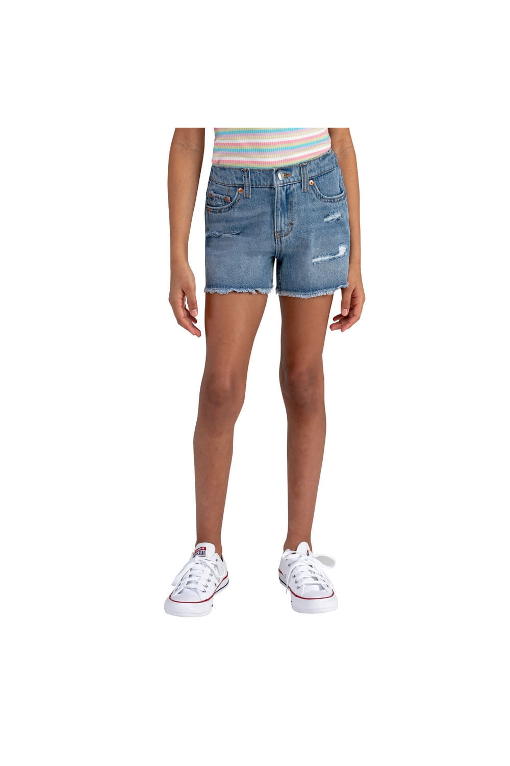 Shorts para niñas indigo de Levis — imagen 5