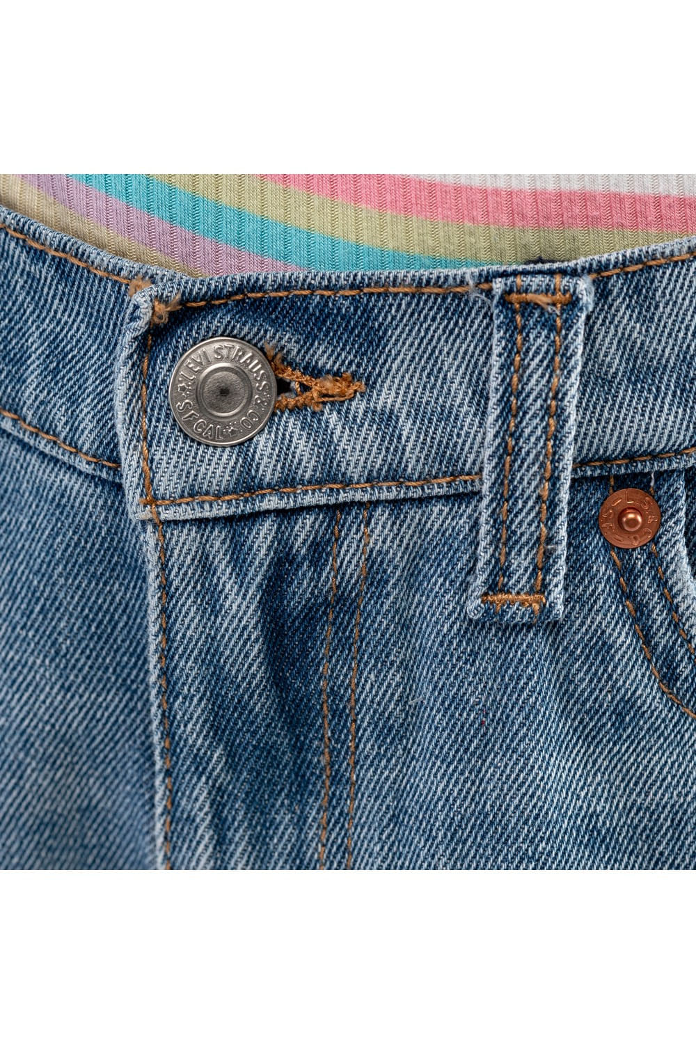 Shorts para niñas indigo de Levis — imagen 9