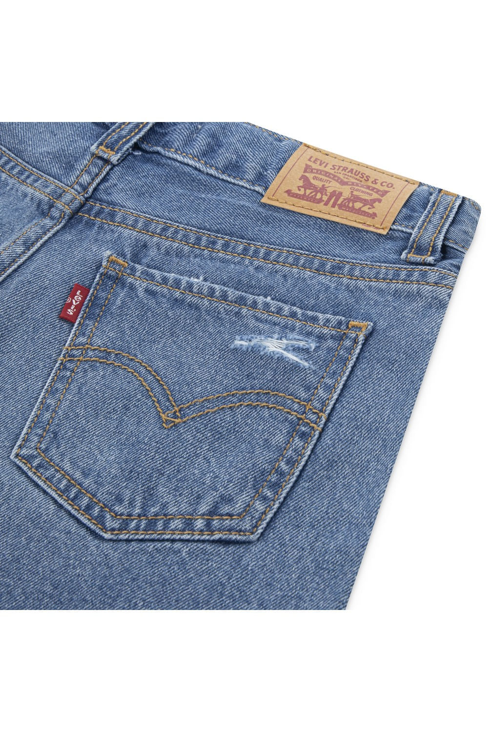 Shorts para niñas indigo de Levis — imagen 11