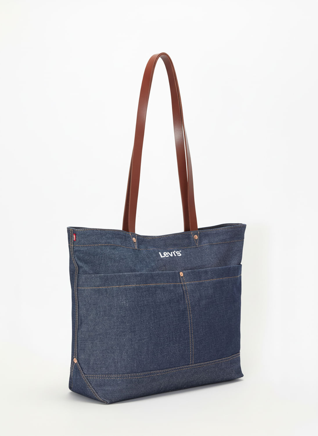 Denim heritage tote bag