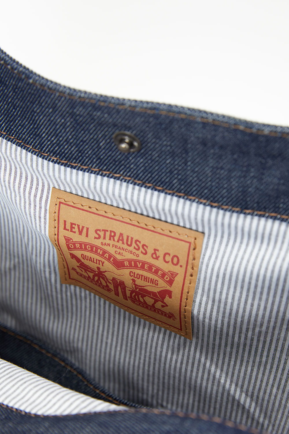 Denim heritage tote bag — imagen 5