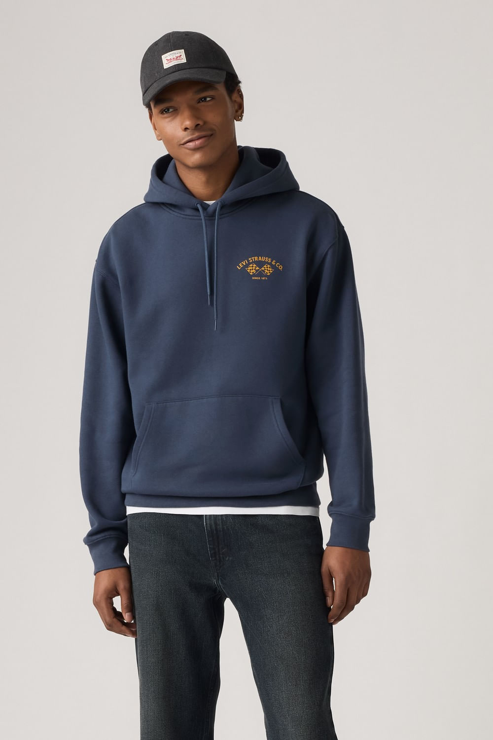 Relaxed graphic po navy