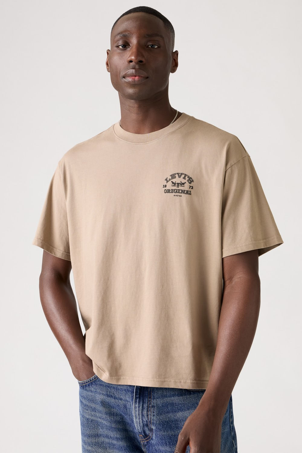Cropped relaxed tee archroma
