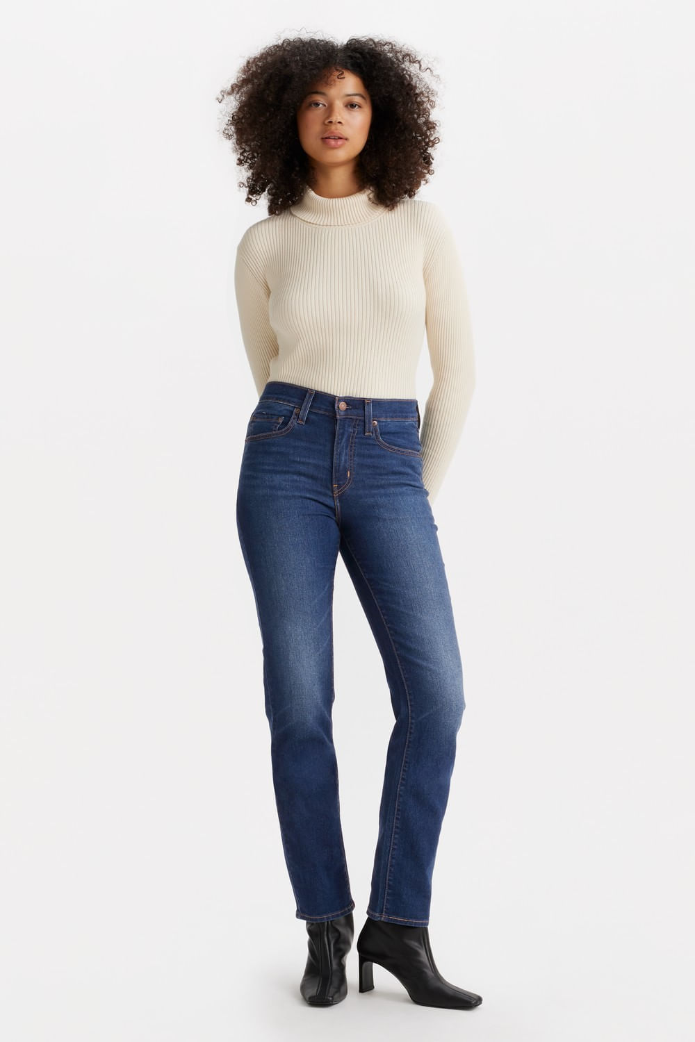 724 hi rise straight chelsea carbon glow (Levis)