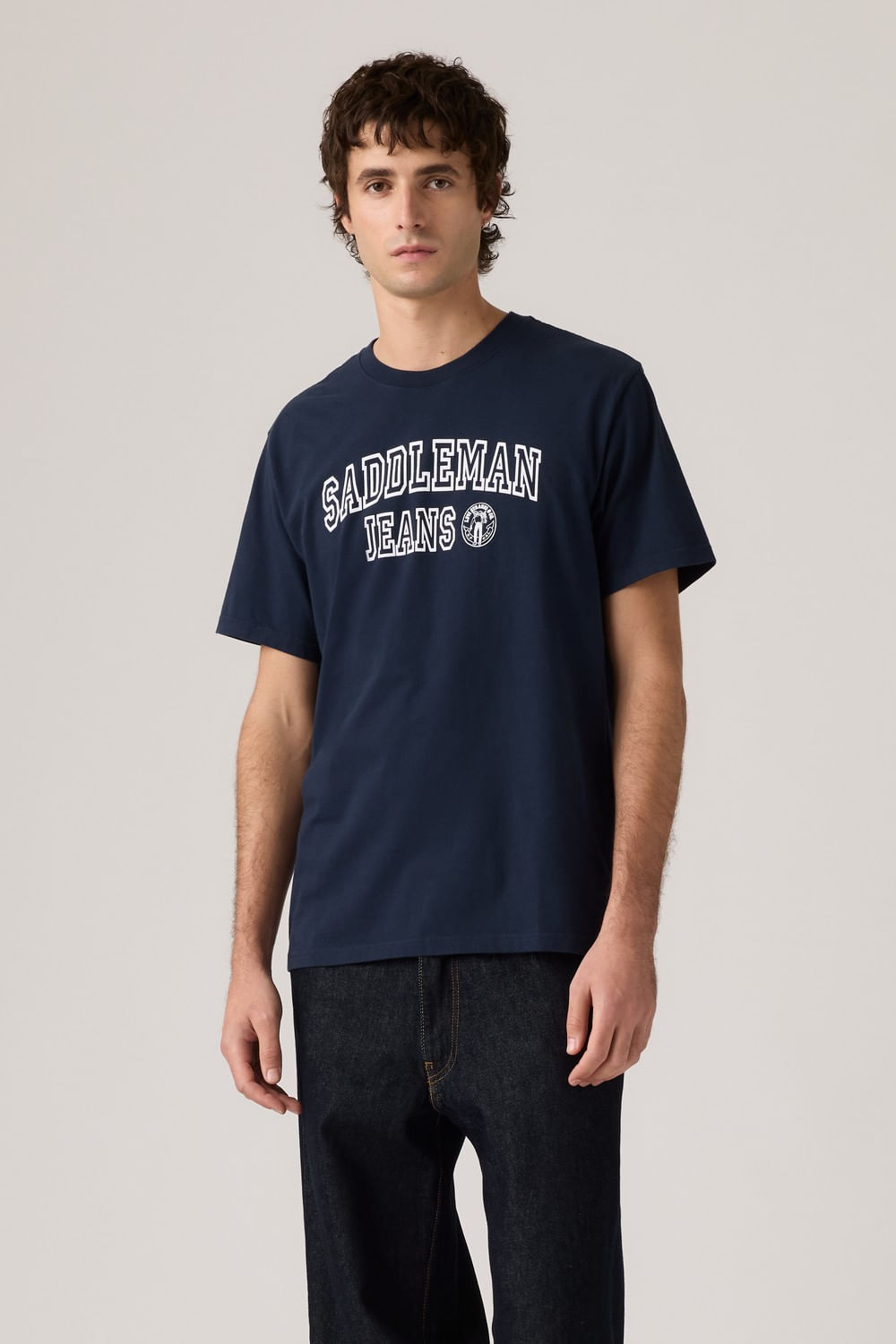 Relaxed graphic tee Saddleman Collegiate de Levis
