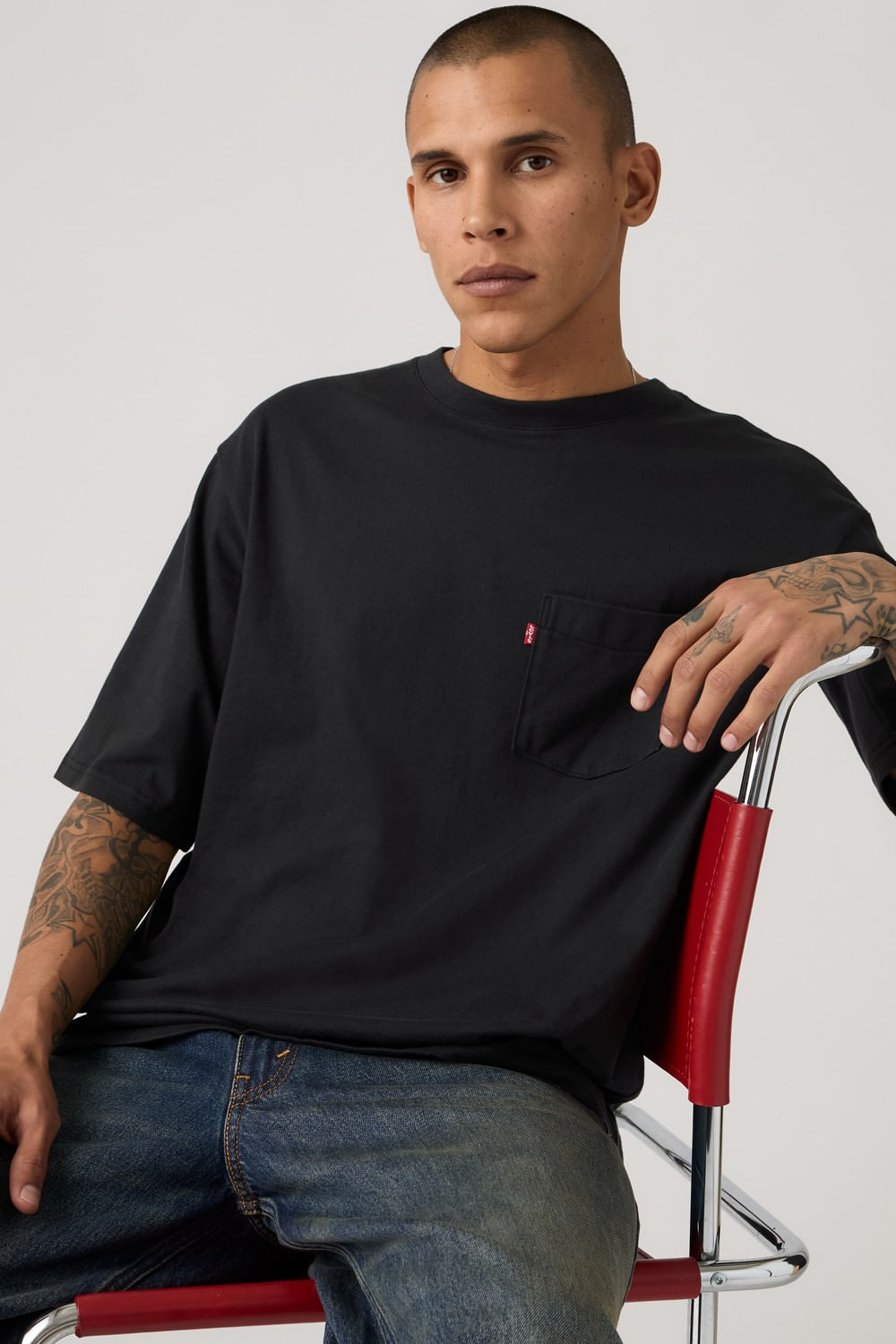 Half slv pkt tee de Levis