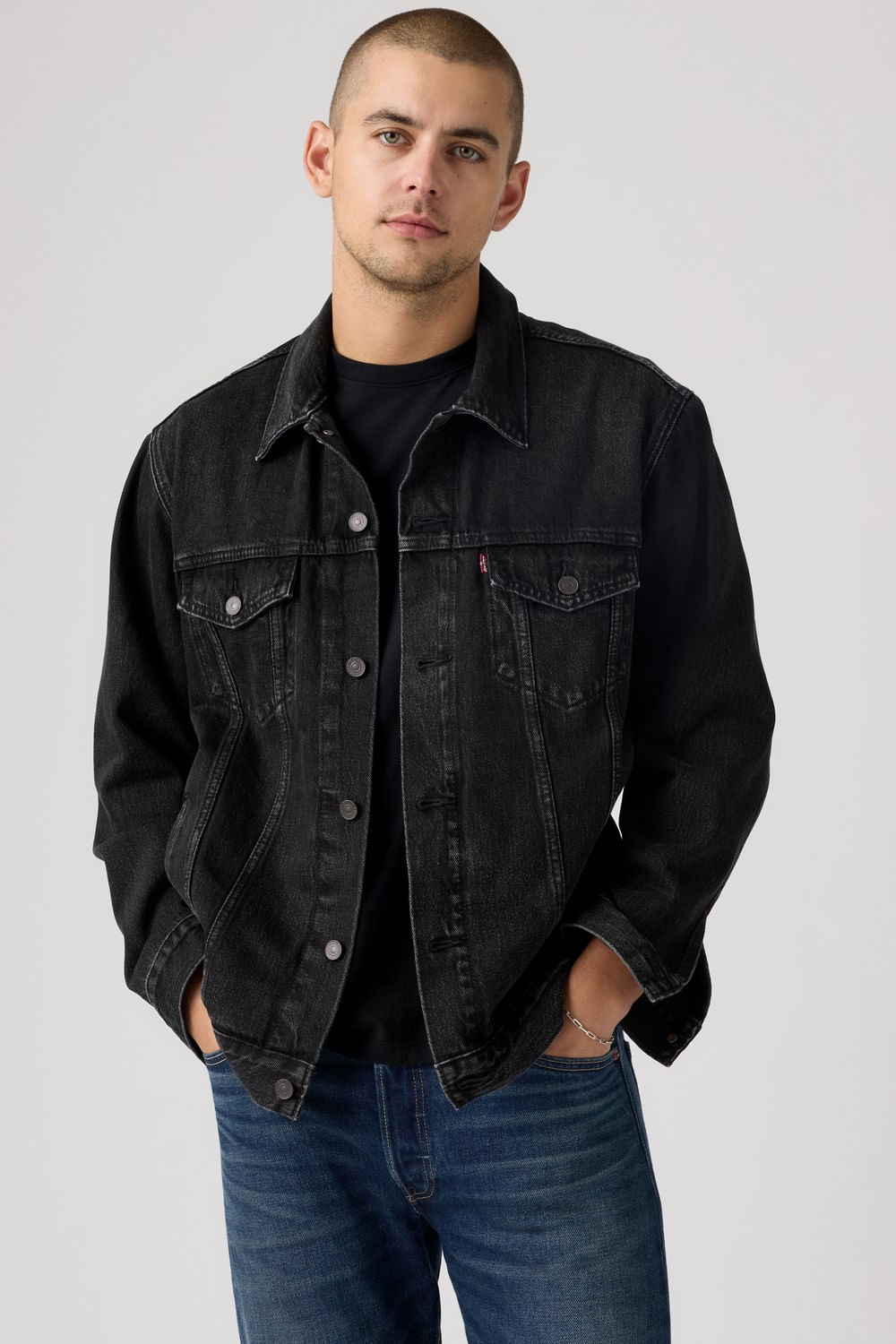 Chaquetón de camionero ajustado de Levis