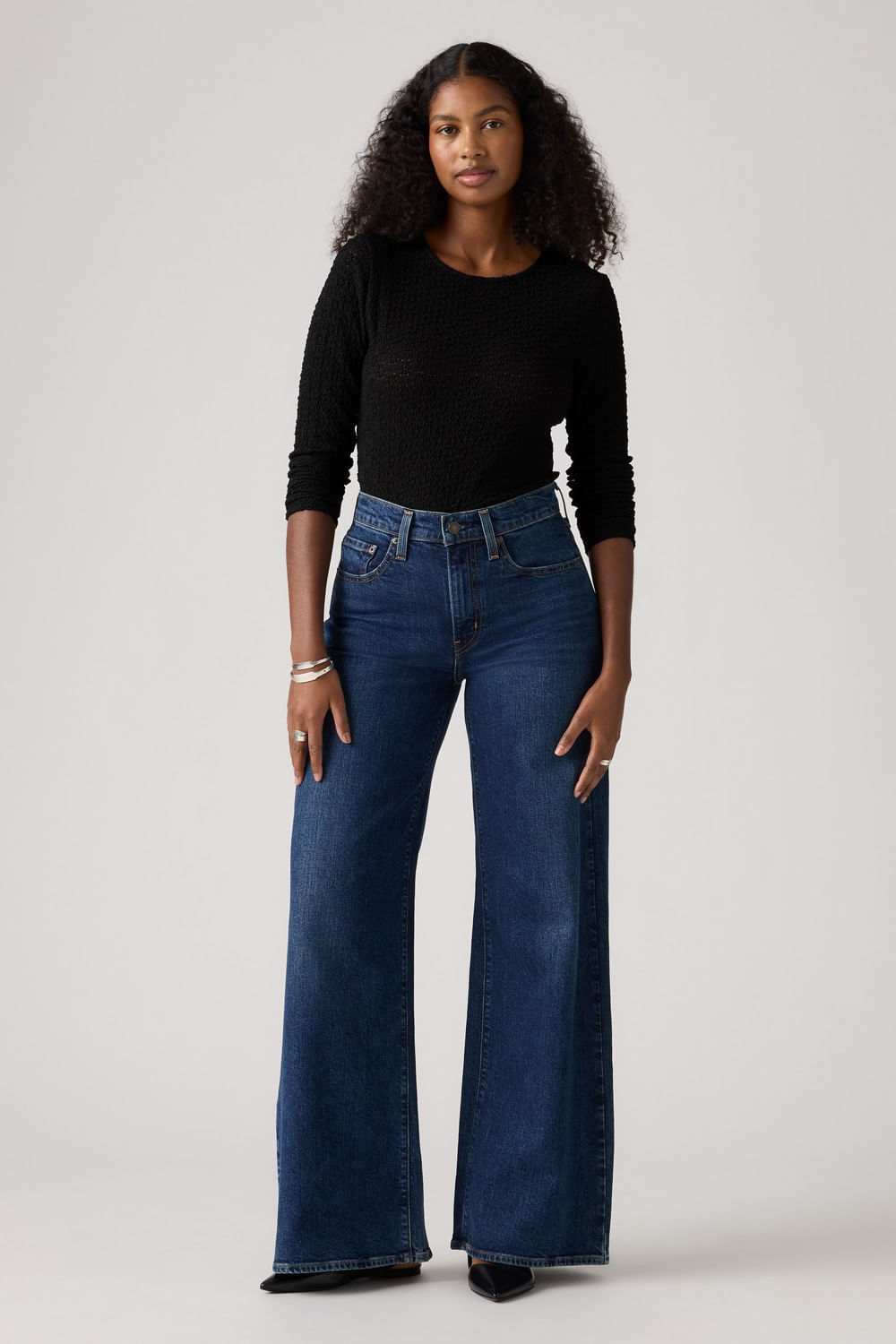 728 hi rise wide leg woodstock Levi's