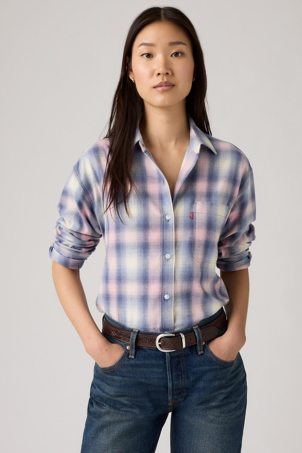 Camisa Western Harlie Flannel Zephyr Plaid de Levis