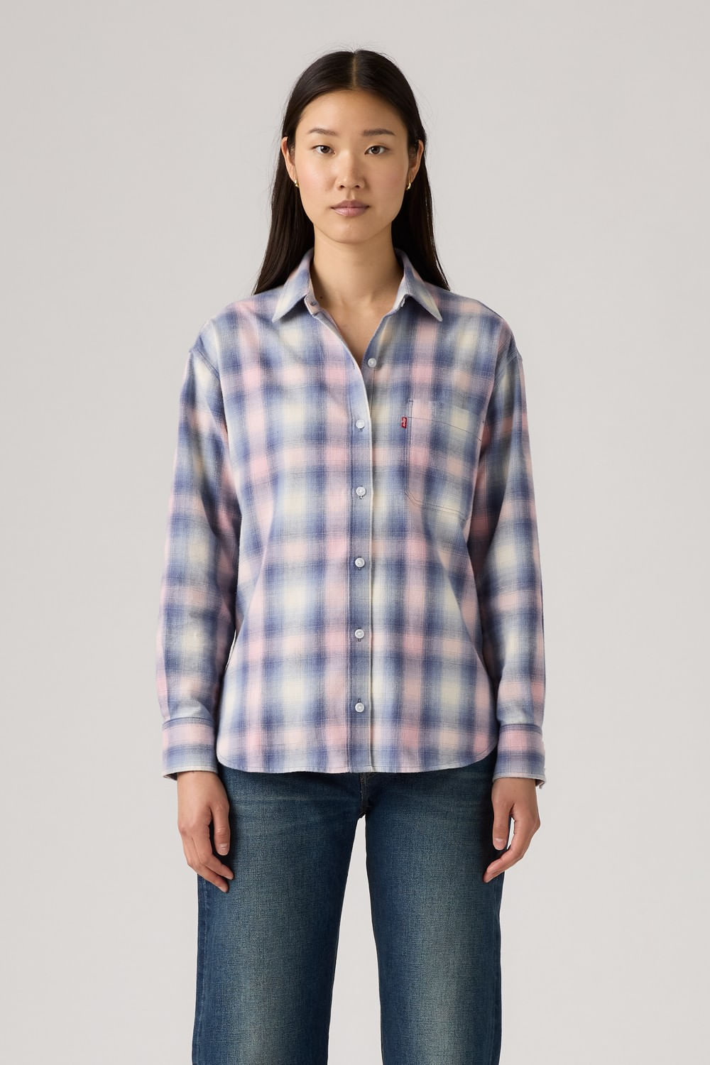 Camisa Western Harlie Flannel Zephyr Plaid de Levis — imagen 3