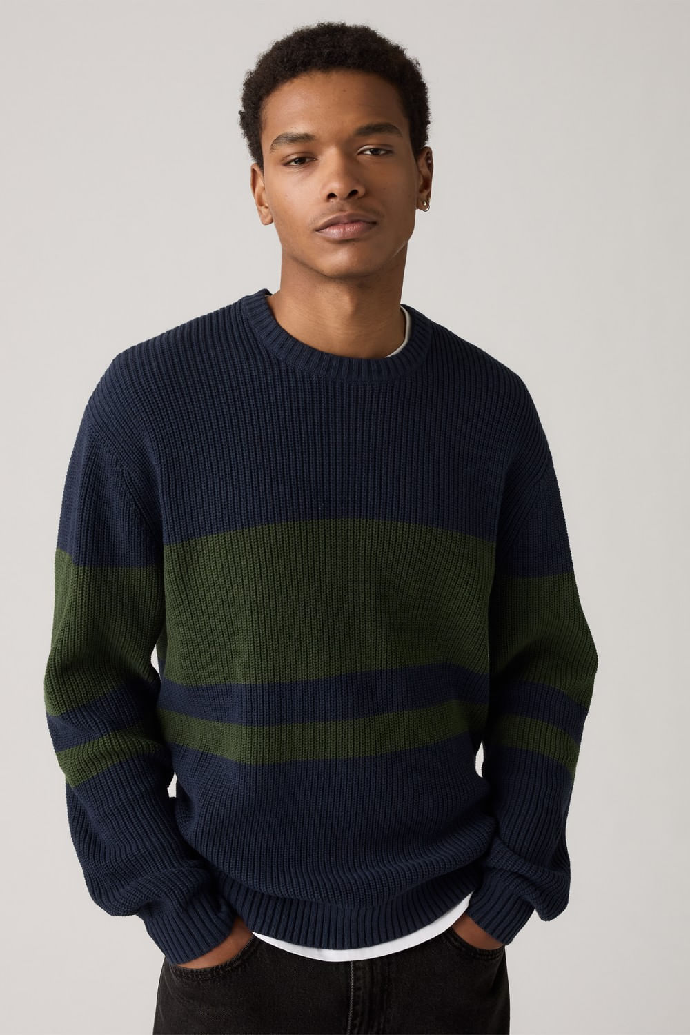 Sweater creneck rayas navy de Levis — imagen 4