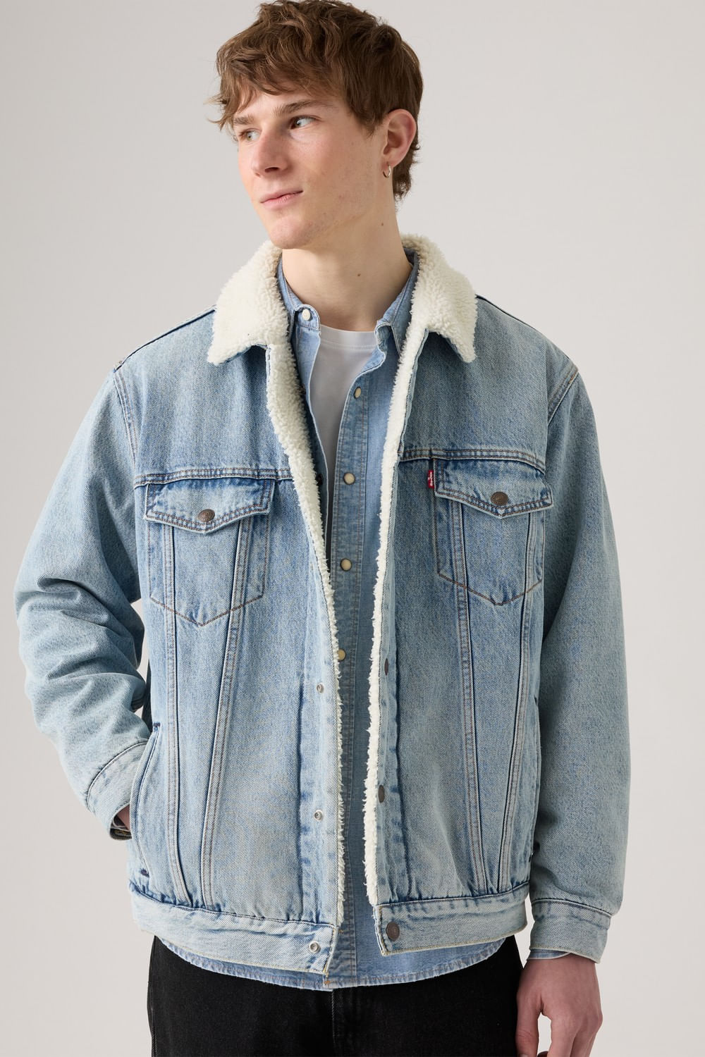 Chaquetón Relaxed Fit Sherpa Trucker Kentucky de Levis